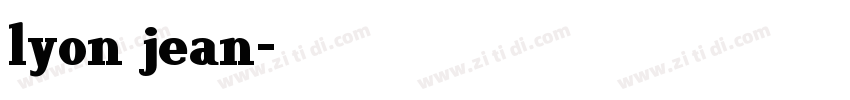lyon jean字体转换